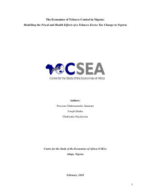 ACBF - The Economics of Tobacco Control in Nigeria - CSEA