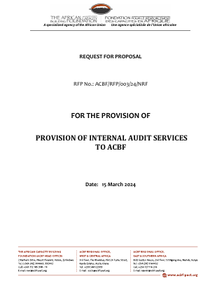 AUDIT SERVICES RFP Document - ACBF-RFP-003-24-NRF