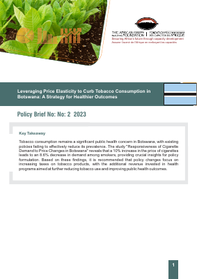 Botswana English brief policy economic Final