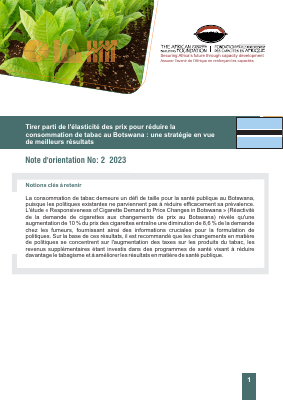 Botswana french brief policy economic Final