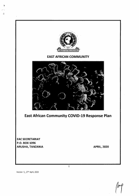 EAC COVID 19 RESPONSE PLAN