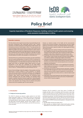 IsDB ACBF POLICY BRIEF on Capacity Imperatives for Pandemic English