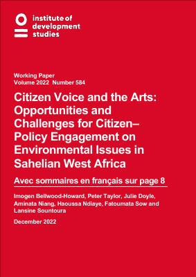 Policy Engagement on Environmental Issues in Sahelian West Africa