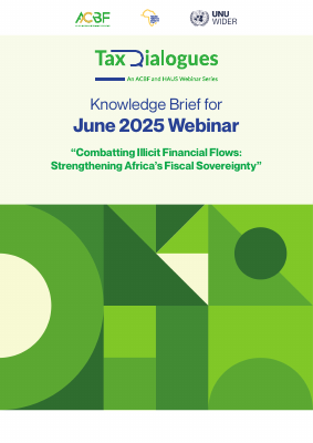 Tax Combating Illicit Financial Flows - Knowledge brief Eng