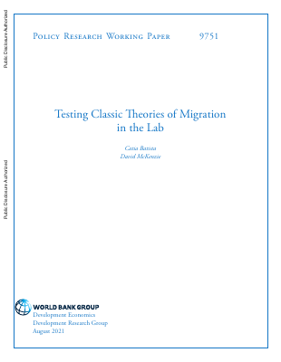 Testing Classic Theories of Migration in the Lab