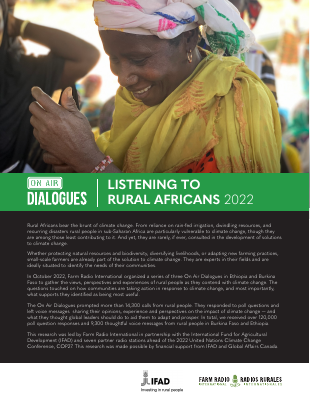 listening to rural africans