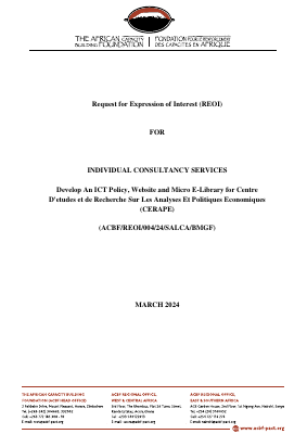 salca ACBF-REOI-004-24-SALCA-BMGF_ CERAPE Website and ICT Policy_