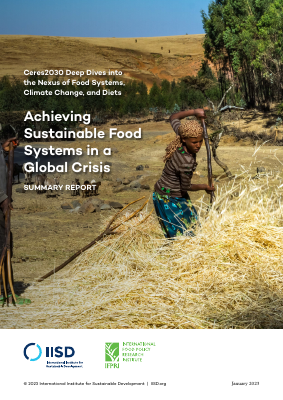 sustainable food systems global crisis summary